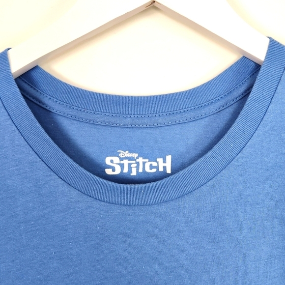 Disney Lilo & Stitch "OHANA MEANS FAMILY" Graphic Blue T-Shirt Size XL - Picture 5 of 8